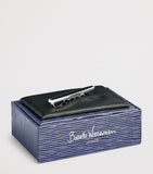 Babette Wasserman rhodium-plated Deco cufflinks, UK version