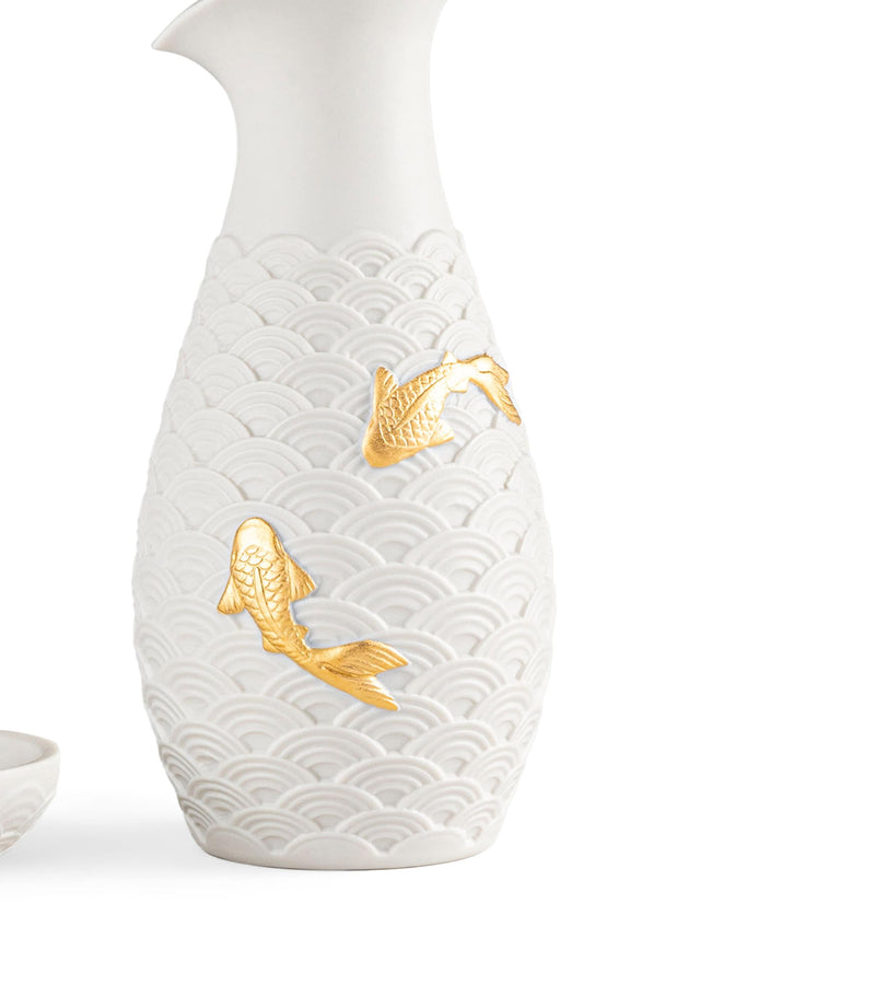 Lladró porcelain koi soya set, British product