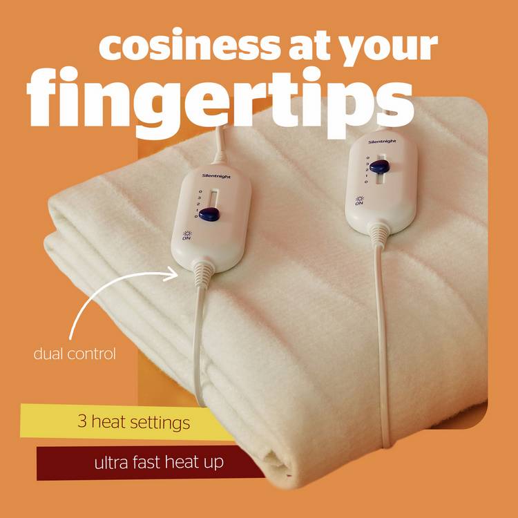 Silentnight Yours and Mine electric underblanket double (British brand)