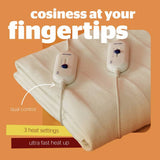 Silentnight Yours and Mine electric underblanket double (British brand)