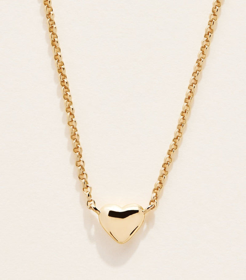 Astrid & Mayu gold-plated sterling silver heart necklace - British product
