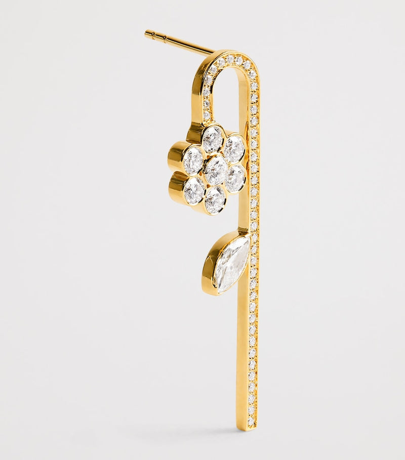Sophie Bille Brahe Tournesol single left earring, imported from the UK