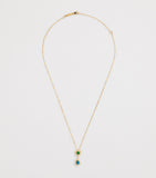 Suzanne Kalan yellow gold diamond emerald opal necklace - British product