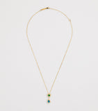 Suzanne Kalan yellow gold diamond emerald opal necklace - British product