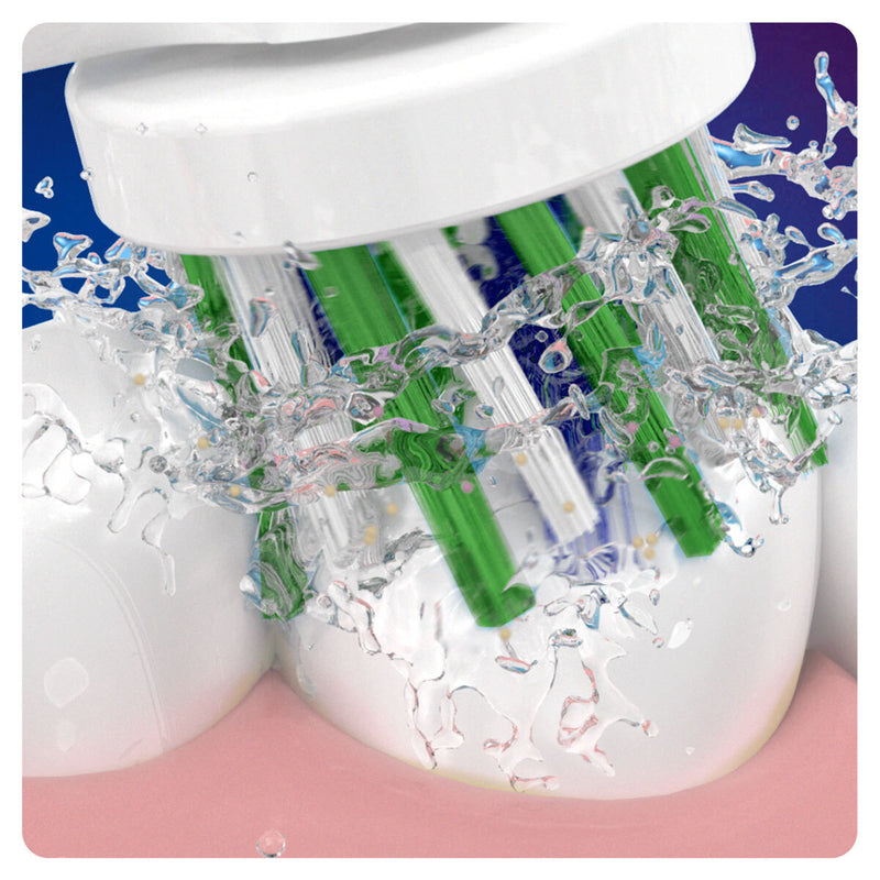 Oral-B CrossAction replacement toothbrush heads 8 pack, imported from the UK