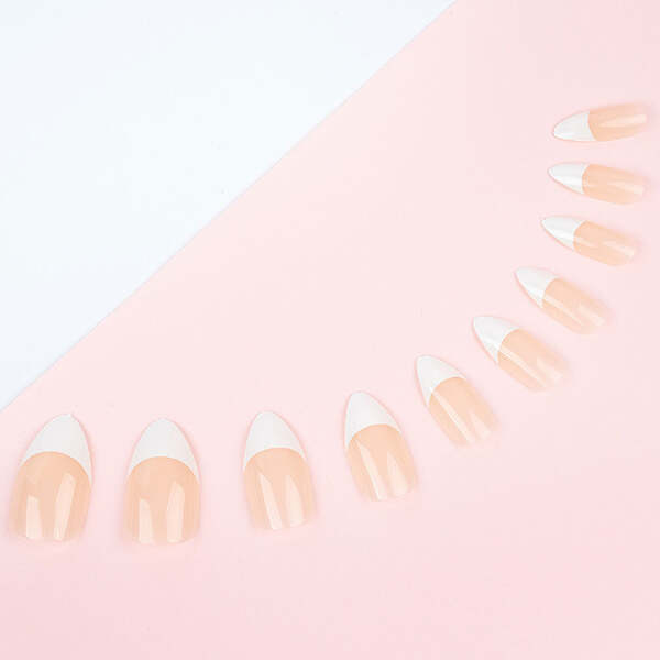Invogue Pink French Oval Nails Pack of 28, UK version