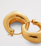 Monica Vinader gold vermeil Deia hoop earrings, imported from the UK