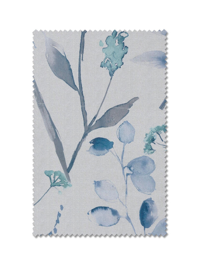 Blue Isla floral curtains, imported from the UK