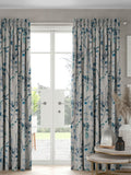 Blue Isla floral curtains, imported from the UK