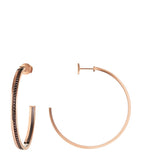 Boucheron large rose gold hoop earrings (British brand)