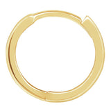 Revere 9ct gold huggie hoop earrings 11.5mm, imported from the UK
