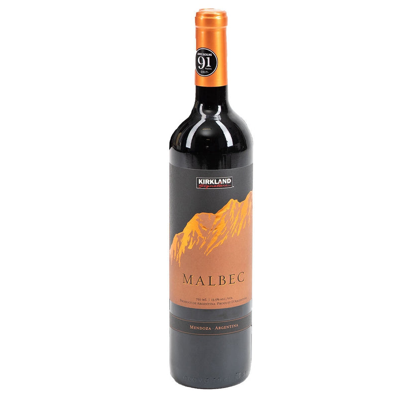 Kirkland Signature Malbec 2023 Red Wine 75cl, UK version