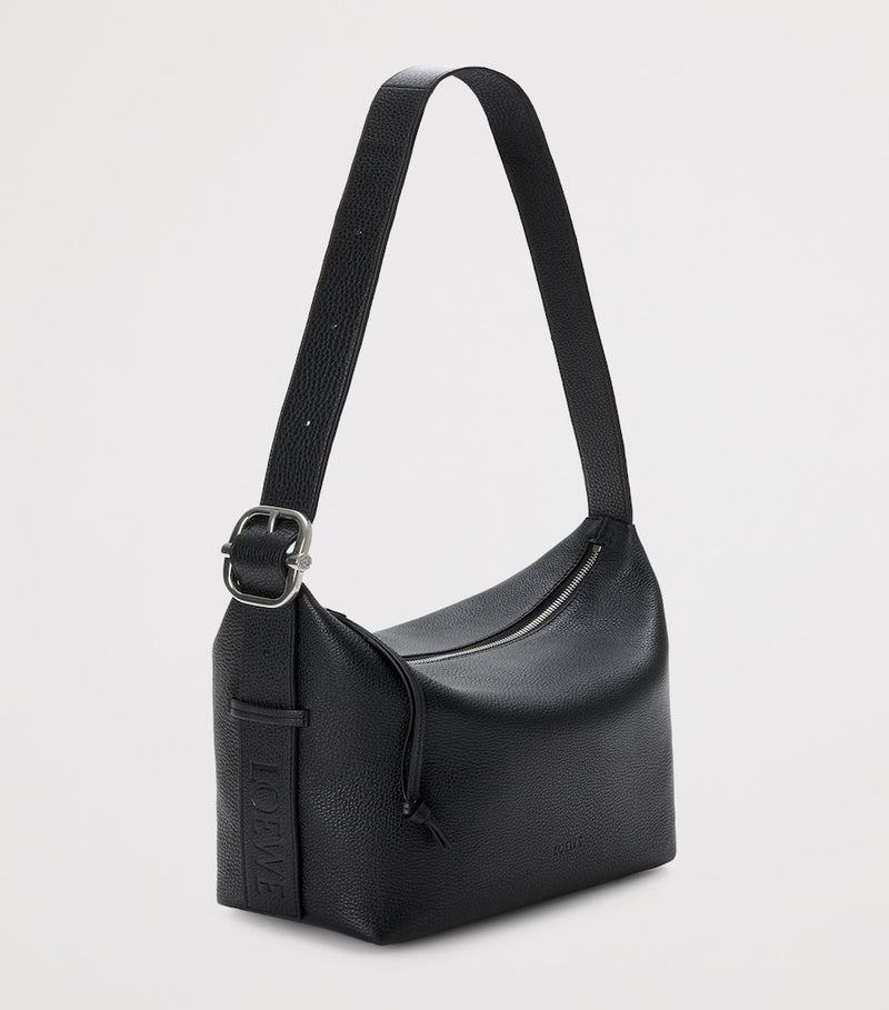 LOEWE mini Loop shoulder bag in leather, imported from the UK