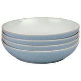 Denby Elements stoneware pasta bowls 22cm set of 4 - British product