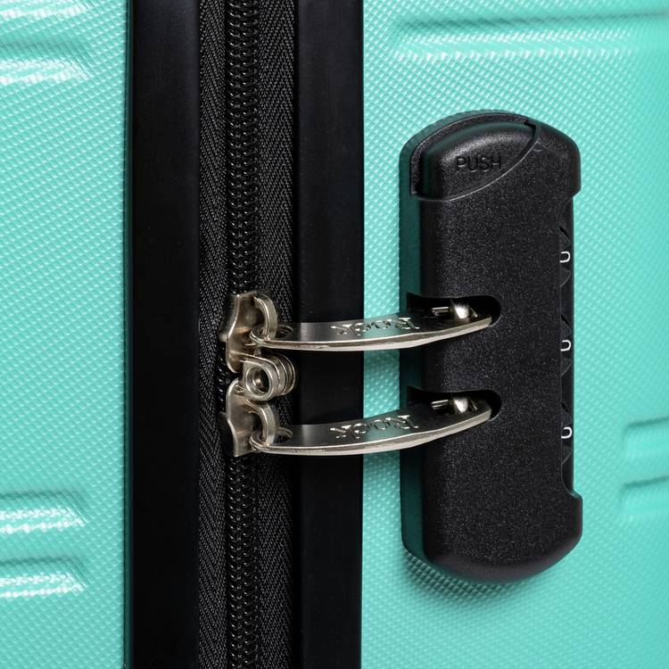 Rock Lisbon hard shell cabin case turquoise small - British product