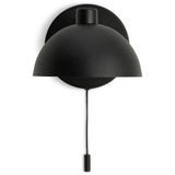 Habitat Mushroom steel wall light in black - British product