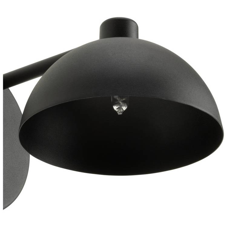 Habitat Mushroom steel wall light in black - British product
