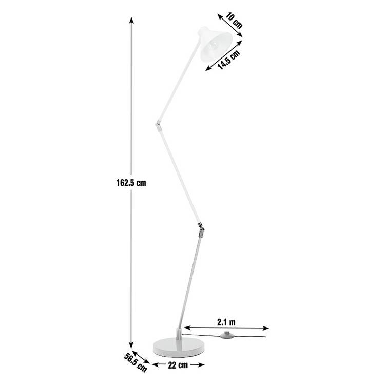 Habitat 60 Bobby floor lamp multicoloured - British product