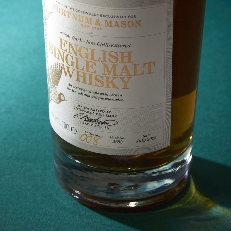 Fortnum's English single malt whisky 70cl single cask (British brand)