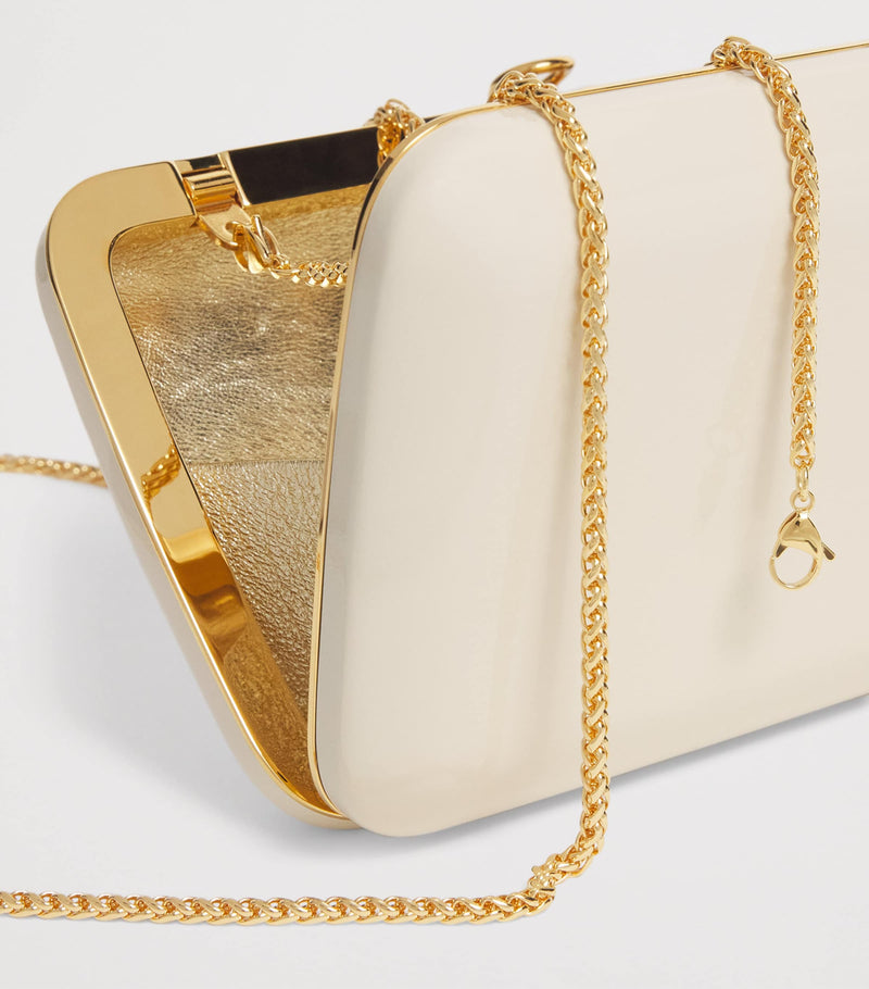 Jeffrey Levinson mirrored Finley clutch bag (British brand)