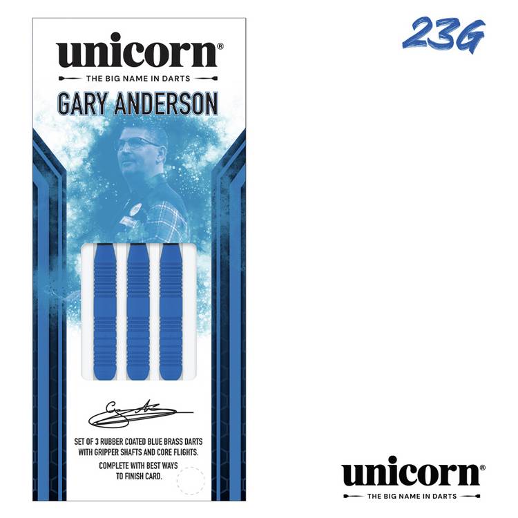 Unicorn Gary Anderson darts 23g, imported from the UK