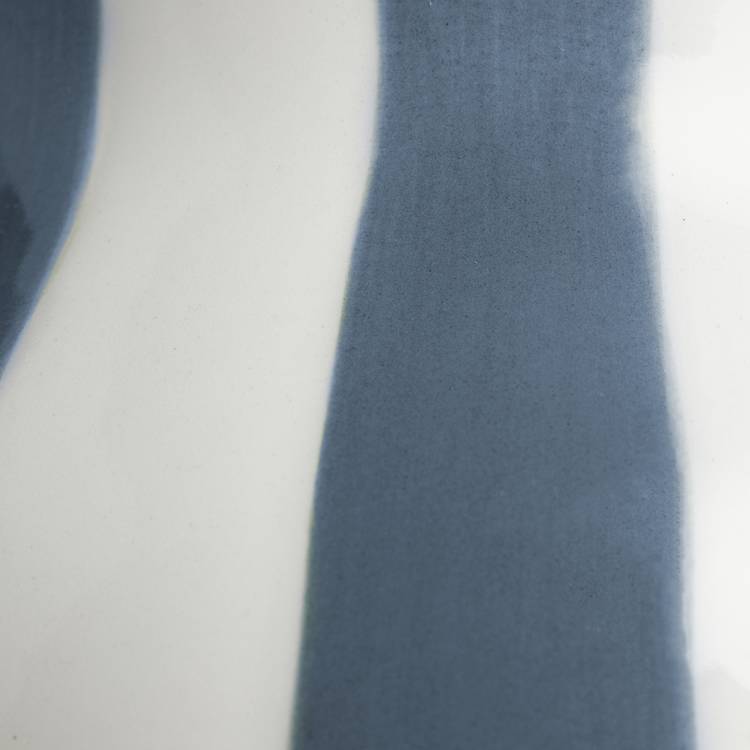 Habitat hand painted stripe vase 25cm, imported from the UK
