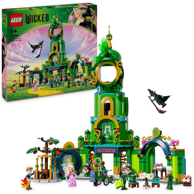 LEGO Wicked Emerald City building toy set 945 pieces, imported from the UK