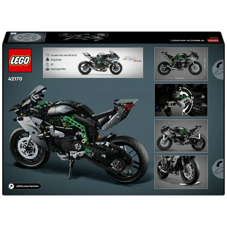 LEGO Technic Kawasaki Ninja H2R motorcycle 42170 (British brand)