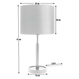 Argos Home Gloss black table lamp 47cm (British brand)