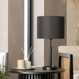 Argos Home Gloss black table lamp 47cm (British brand)