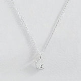 Revere sterling silver bunny moon necklace with cubic zirconia (British brand)