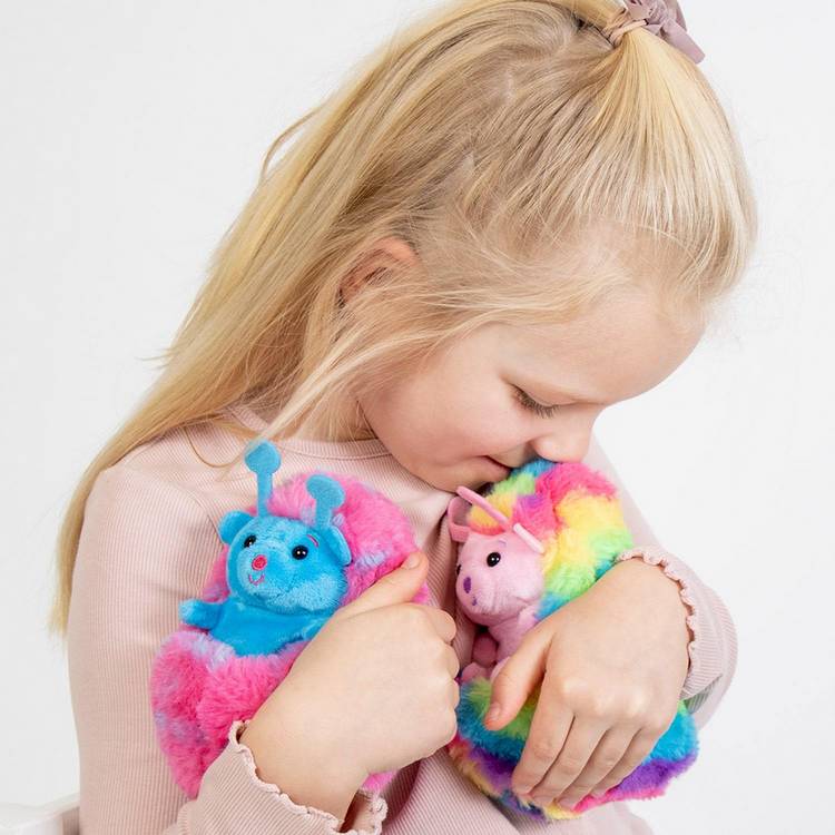 Curlimals Lucie the Ladybird interactive plush toy, imported from the UK