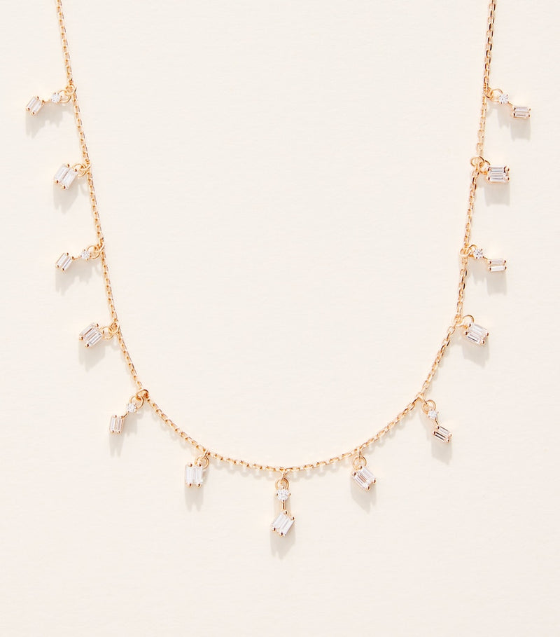 Suzanne Kalan Diamond Cascade necklace in rose gold, UK version