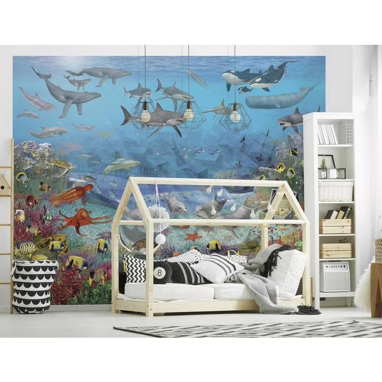 Walltastic Sea Adventure kids wall mural 8ft by 10ft (British brand)