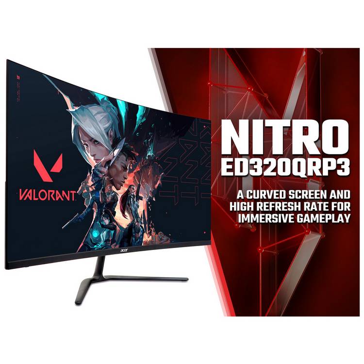 Acer gaming monitor Nitro ED320QRS3 31.5in, UK version