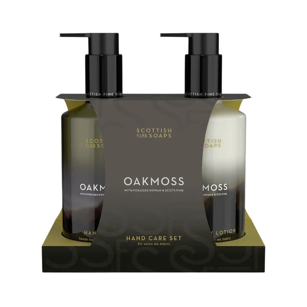 Scottish Fine Soaps Oakmoss Hand Care Set 300ml duo (British brand)
