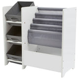 Liberty House white book sling storage unit with canvas pockets - British product