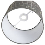 Argos Home kids glow in dark lampshade grey 25cm, UK version