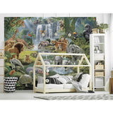 Walltastic Jungle Adventure children's wall mural 8x10ft, UK version