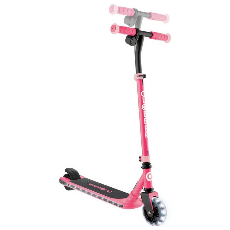 Globber E-motion 6 pink electric scooter for kids, imported from the UK
