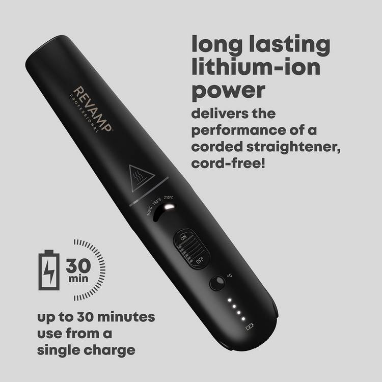 Revamp Liberate cordless hair straightener black - British product