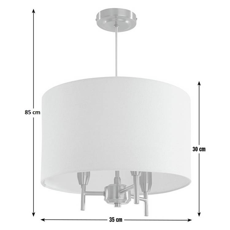 Argos Home brass and cream pendant light, UK version