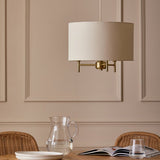 Argos Home brass and cream pendant light, UK version