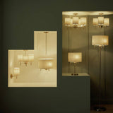 Argos Home brass and cream pendant light, UK version