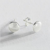 Argos Revere Sterling Silver Button Stud Earrings- Buy online at McGrocer