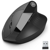 JLab JBuds ergonomic wireless mouse in black (British brand)