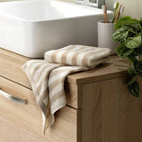 Argos Habitat Oatmeal Stripe 2 Pack Face Cloth- Buy online at McGrocer