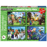 Argos Ravensburger Minecraft 4x100 Piece Puzzle Bumper Pack- Buy online at McGrocer