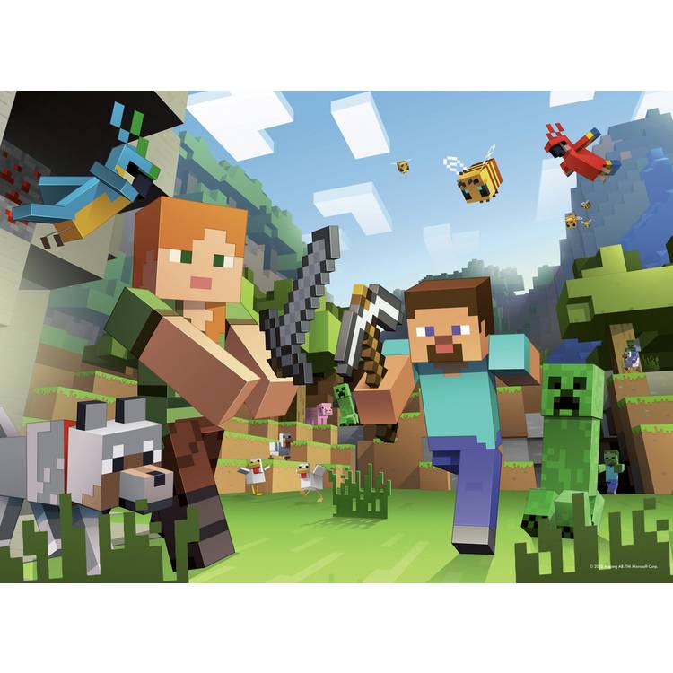 Ravensburger Minecraft puzzle 4x100 piece bumper pack - British product