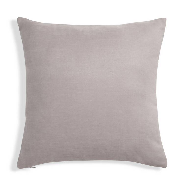 Habitat velvet jacquard cushion cover natural 43x43cm, UK version